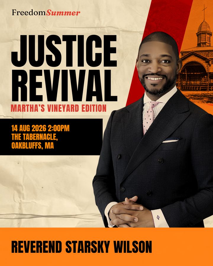 Justice Revival speaker flyer