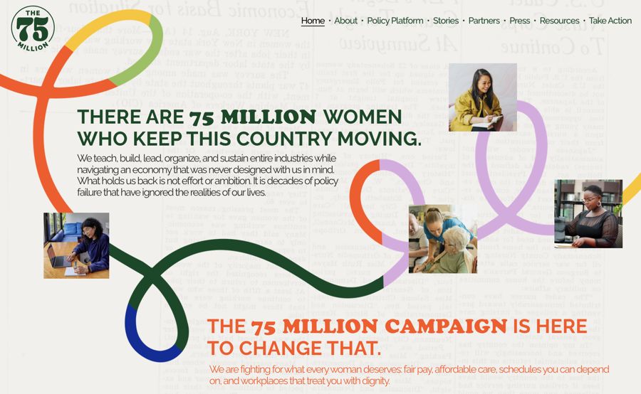 The 75 Million website